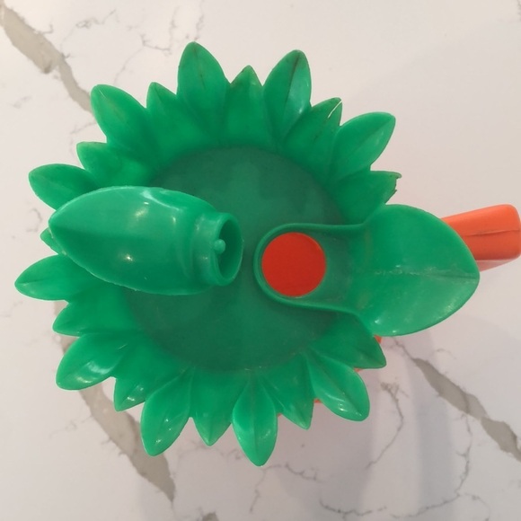 Vintage 1960s PINEAPPLE DRINK PITCHER ORANGE & GREEN MINERWARE~LUAU / TIKI PARTY - Picture 7 of 11